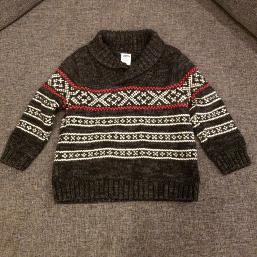 Old Navy Fair Isle Shawl Collar Sweater Baby Boy